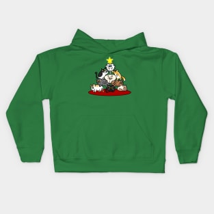 Meowy Christmas Kids Hoodie